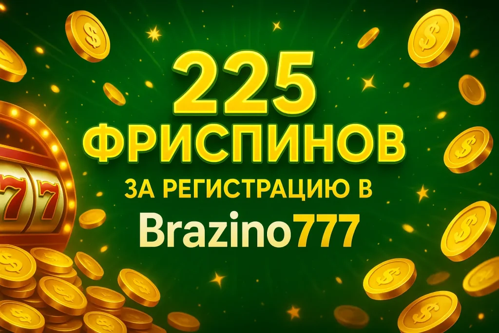 Бонус казино Бразино 225FS